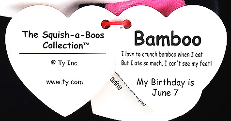 Фото - М'яка іграшка подушка TY SQUISH-A-BOOS Панда "BAMBOO" 20 см (39292)