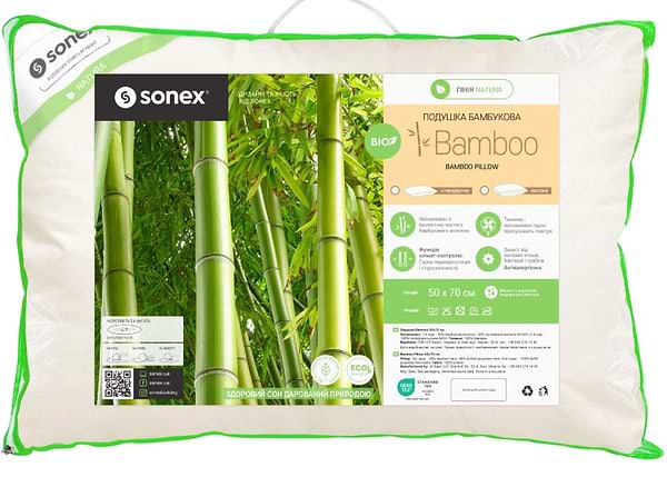 Фото - Подушка стандартная Sonex Bamboo 50х70 см Бежевая (SO102160)