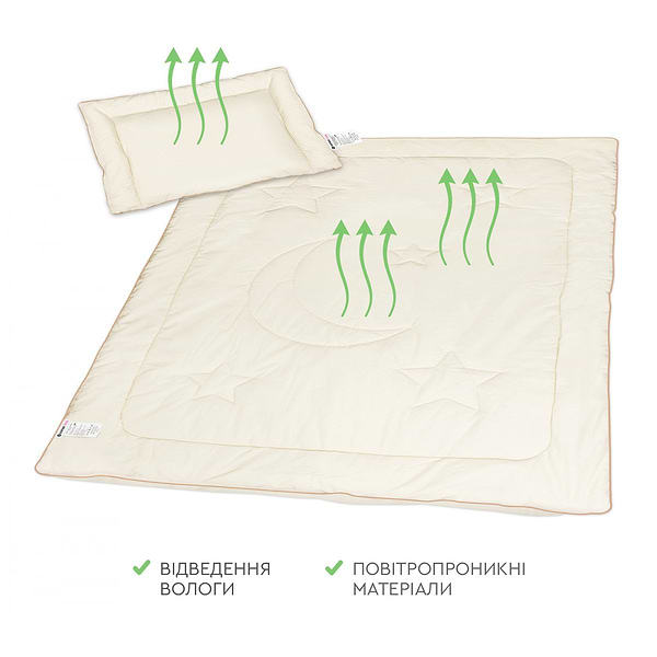 Фото - Набір дитячий ковдра + подушка Sonex 40х55 + 110х140 з бамбука Bamboo Baby (SO102145)