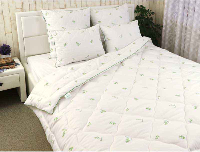 Фото - Набір ковдра євро + 2 подушки Руно 200х220 + 2 подушки 50х70 (925.52_Bamboo Style_demi)