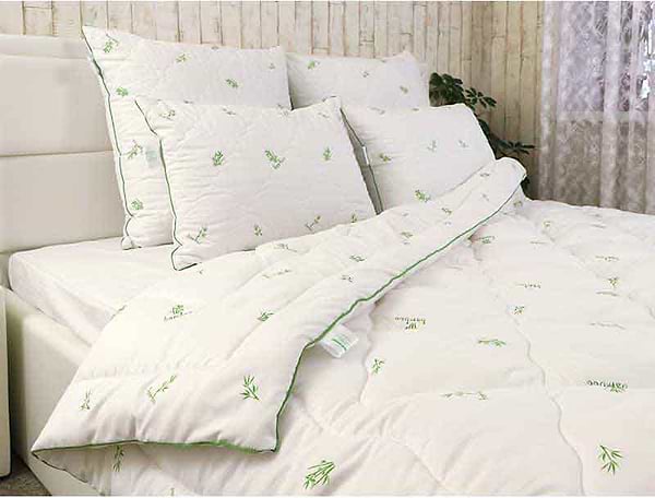 Фото - Набір ковдра євро + 2 подушки Руно 200х220 + 2 подушки 50х70 (925.52_Bamboo Style_demi)