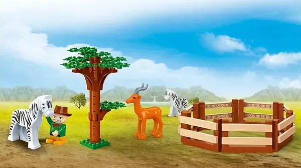 Фото - Пластиковый конструктор Banbao "Сафари" (136 Эл.) Зоопарк (6661)