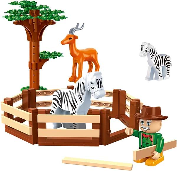 Фото - Пластиковый конструктор Banbao "Сафари" (136 Эл.) Зоопарк (6661)