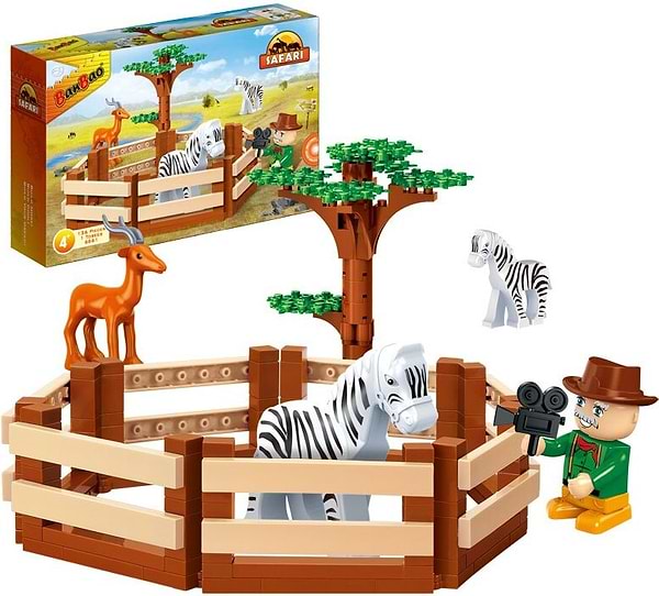 Фото - Пластиковый конструктор Banbao "Сафари" (136 Эл.) Зоопарк (6661)