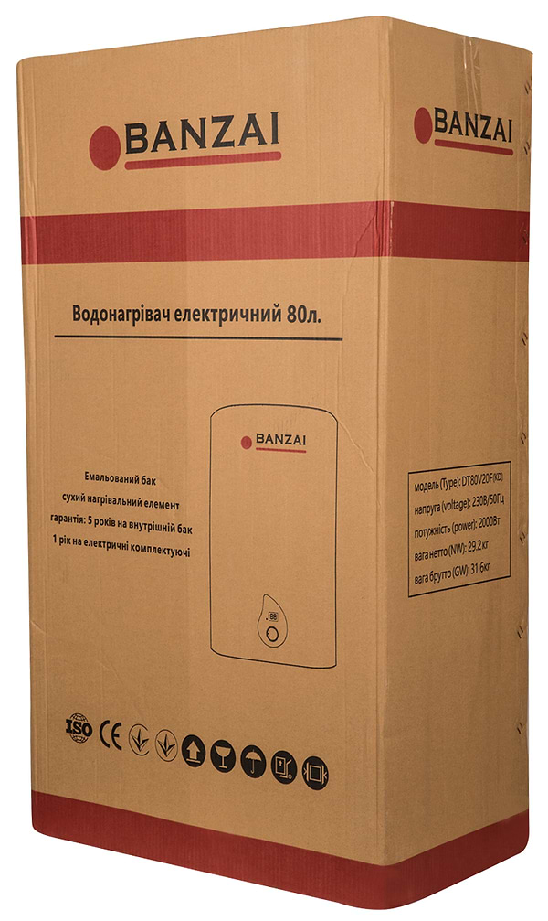 Фото - Водонагрівач Banzai DT80V20F (KD)