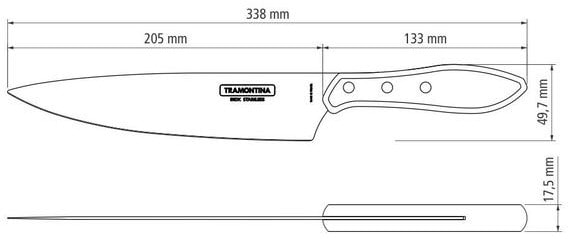Фото - Нож для мяса Tramontina Barbecue Polywood 203 мм (21189/178)