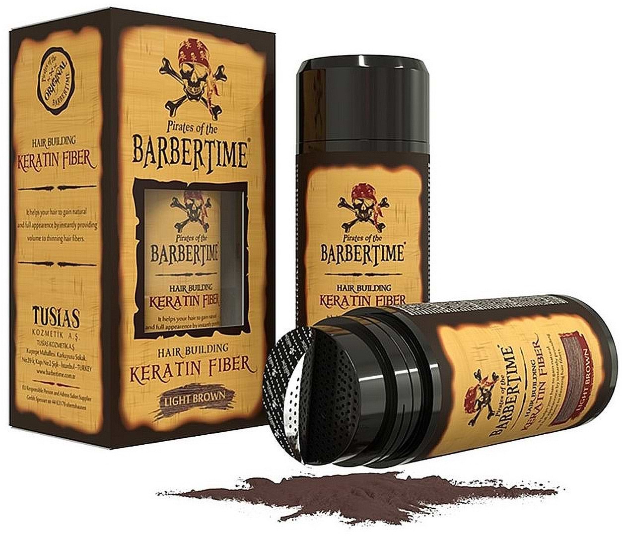 Пудра для укладки волосся Barbertime Fiber Light Brown 21 г (8682815651060)