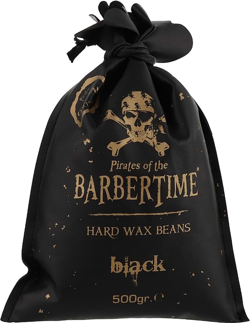 Віск для депіляції Barbertime Hard Wax Beans (BLACK) 500 г (8682815651275)