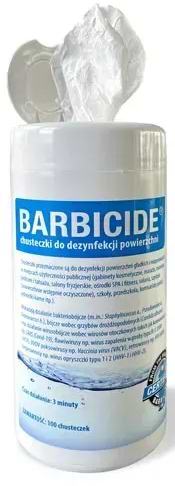 Чистящее средство для оргтехники Barbicide Wipes 100 шт. (5906735706161)