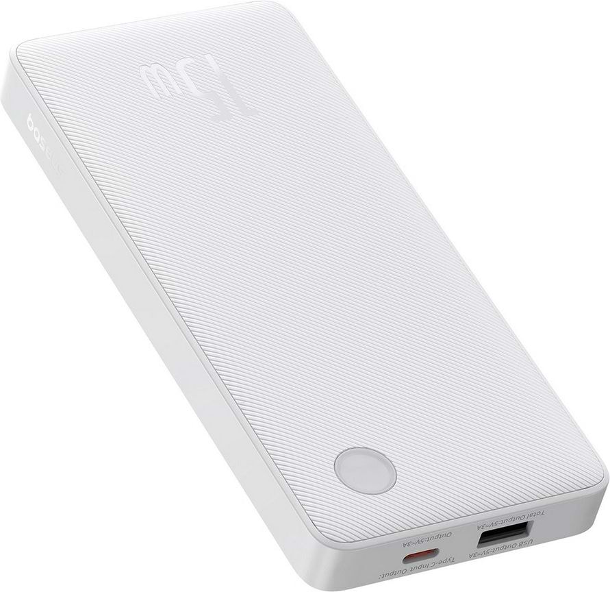 Батарея мобильная Baseus Airpow Lite 10000mAh 15W White (P10067500213-00)