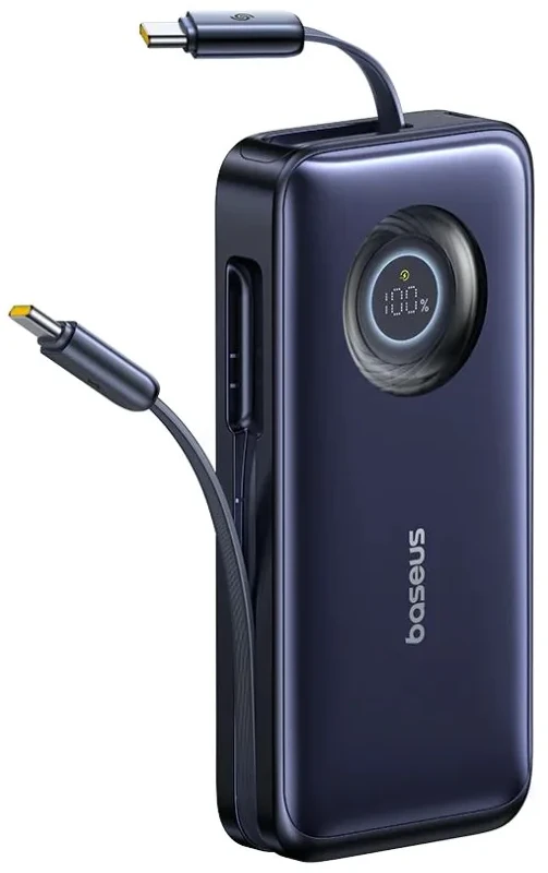 Батарея мобильная Baseus EnerCore CR11 20000 mAh 100W черный/синий с кабелем PD QC (E0027J00)