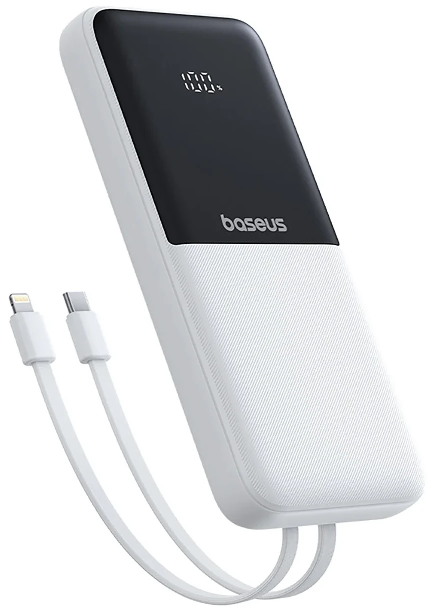 Батарея мобильная Baseus Lipow 10000mAh 22,5W белый QC PD (P10079101213-00)