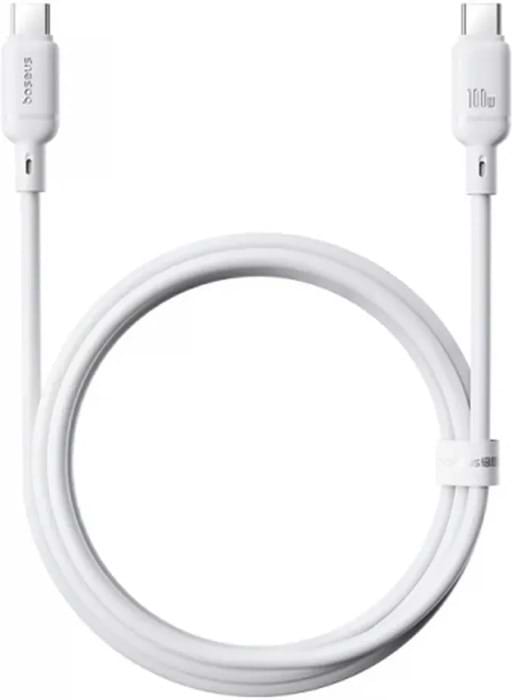 Кабель Baseus Type-C/Type-C 100W 1m (P10377704213-00) White