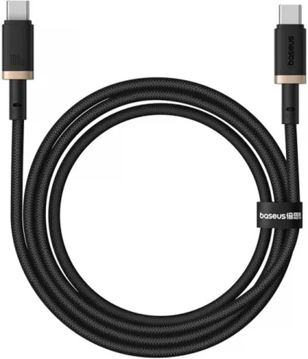 Кабель Baseus Type-C/Type-C 100W 1m (P10377803U01-00) Gold/Black