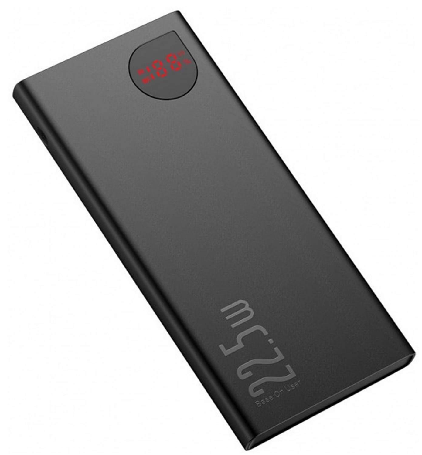 Батарея мобільна Baseus Adaman Metal Digital Display Quick Charge Power Bank 10000mAh 22.5W (2021 Editon) (PPAD070001) - Фото 1