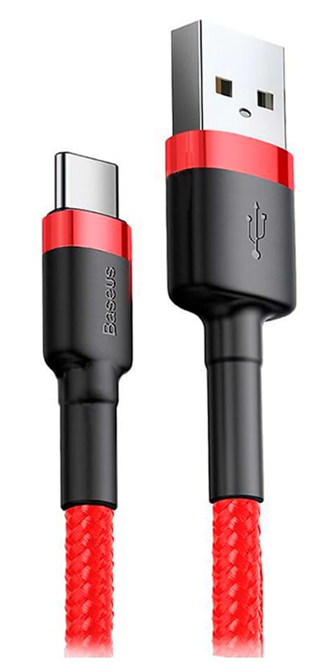 Кабель Baseus Cafule USB to Type-C 1m Red-Red (CATKLF-B09)