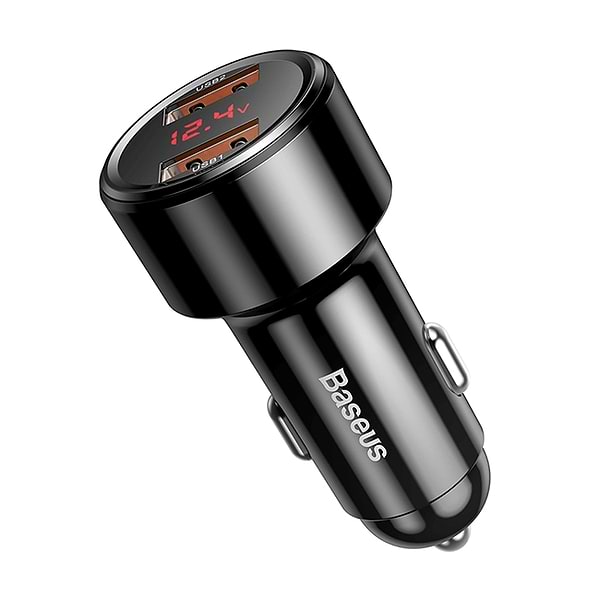 Фото - Автомобільний зарядний пристрій Baseus Magic Series Dual QC 2x3.0 Black (CCMLC20A-01)