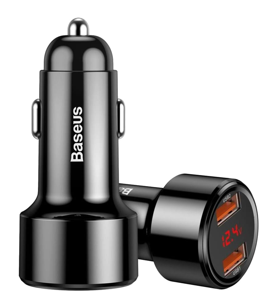 Автомобільний зарядний пристрій Baseus Magic Series Dual QC 2x3.0 Black (CCMLC20A-01) - Фото 1