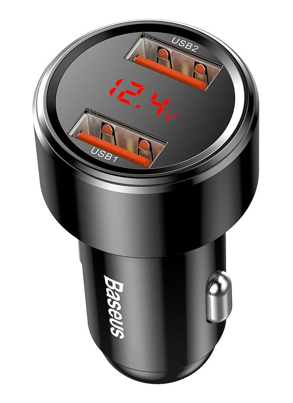 Фото - Автомобільний зарядний пристрій Baseus Magic Series Dual QC 2x3.0 Black (CCMLC20A-01)