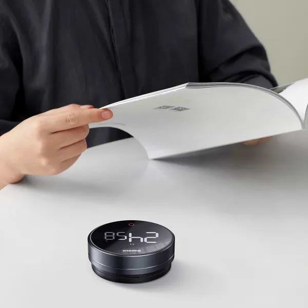 Фото - Кухонный таймер цифровой Baseus Pro Dark Grey (FMDS000013)