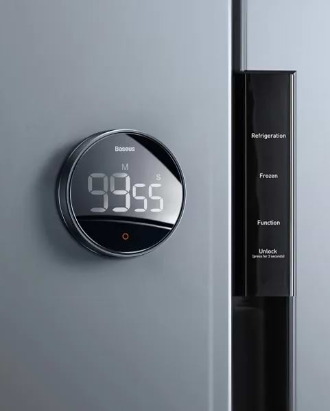 Фото - Кухонный таймер цифровой Baseus Pro Dark Grey (FMDS000013)