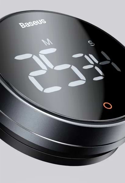 Фото - Кухонный таймер цифровой Baseus Pro Dark Grey (FMDS000013)