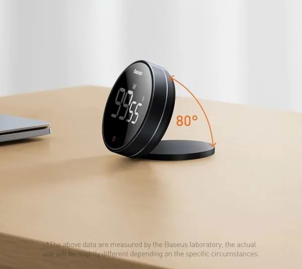 Фото - Кухонный таймер цифровой Baseus Pro Dark Grey (FMDS000013)