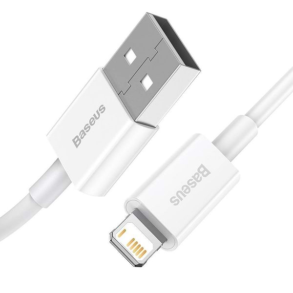 Фото - Кабель синхронизации данных Baseus Superior Fast Charging USB-Lightning 1m White (CALYS-A02)