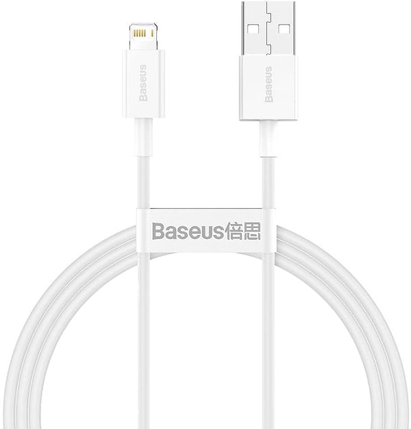 Фото - Кабель синхронизации данных Baseus Superior Fast Charging USB-Lightning 1m White (CALYS-A02)