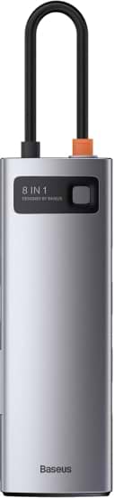 Купити Док-станція Baseus USB3.1 Type C(PD)100W/HDMI 4K 30Hz/3хUSB3.2/RJ45/SD+TF 8in1 Grey (CAHUB-CV0G) - Фото 1 Док-станція Baseus USB3.1 Type C(PD)100W/HDMI 4K 30Hz/3хUSB3.2/RJ45/SD+TF 8in1 Grey (CAHUB-CV0G) - Фото 1