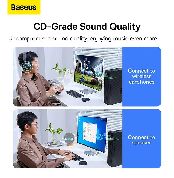 Фото - Адаптер сети Bluetooth USB Baseus Wireless Adapter BA04 Black (ZJBA000001)