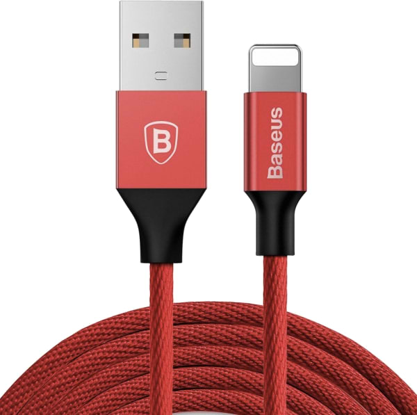 Кабель синхронізації даних Baseus Yiven USB-Lightning 1.2m Red (CALYW-09) - Фото 1