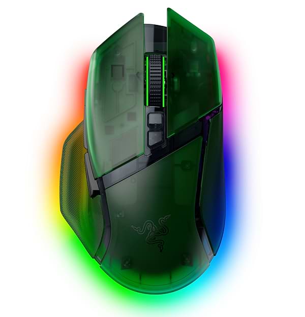 Фото - Миша бездротова ігрова Razer Basilisk V3 PRO Wireless, 35K, Phantom Green (RZ01-05240300-R3G1)