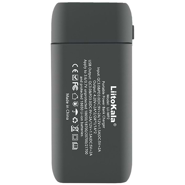 Фото - Батарея мобільна LiitoKala Lii-MP2 Black PowerBank QC3.0&PD3.0