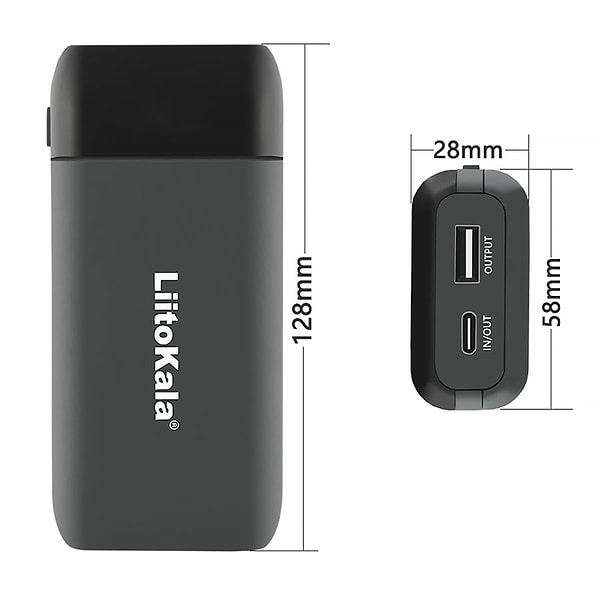 Фото - Батарея мобільна LiitoKala Lii-MP2 Black PowerBank QC3.0&PD3.0