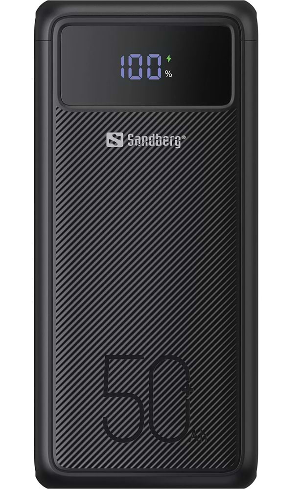 Батарея мобильная Sandberg PD 50000mAh 130W PD 3хUSB 3xType-C LED 2W (420-75) - Фото 1