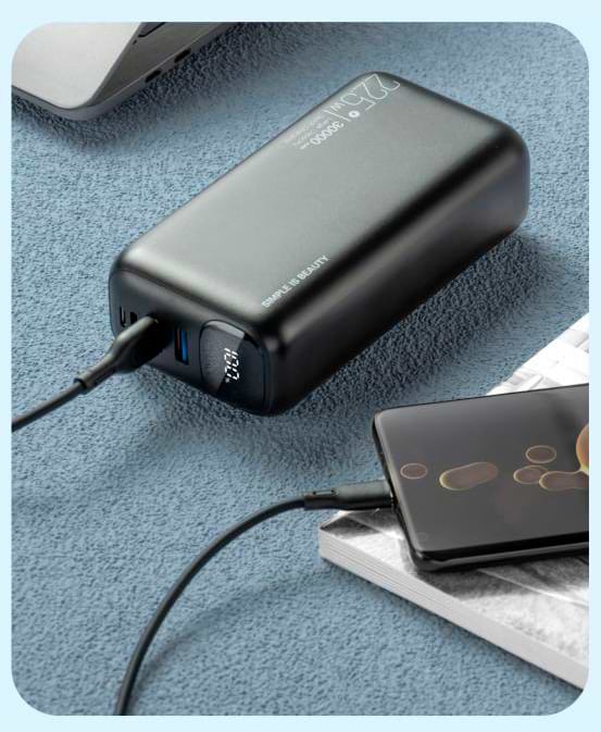 Фото - Батарея мобільна XO 30000 mAh 22.5W (PR200-BK)