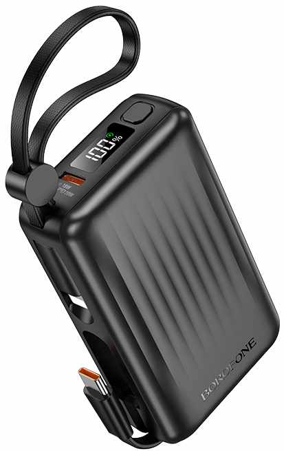 Батарея мобільна BOROFONE BJ70 Source dual PD20W power bank with cable (6941991116674)