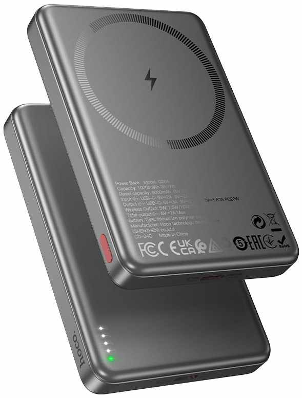 Батарея мобільна HOCO Q26A Joy PD20W HC-Q26A-Gray (6942007624053)