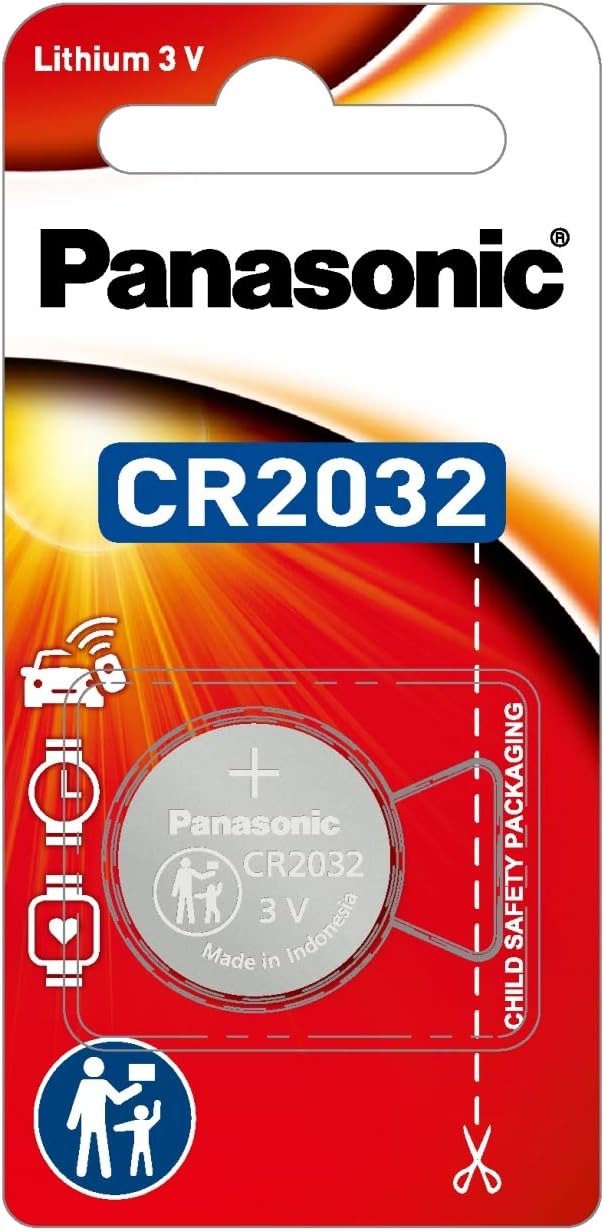 Батарейка тип CR2032 Panasonic Литиевая, 1 шт. (CR-2032PT/1B)