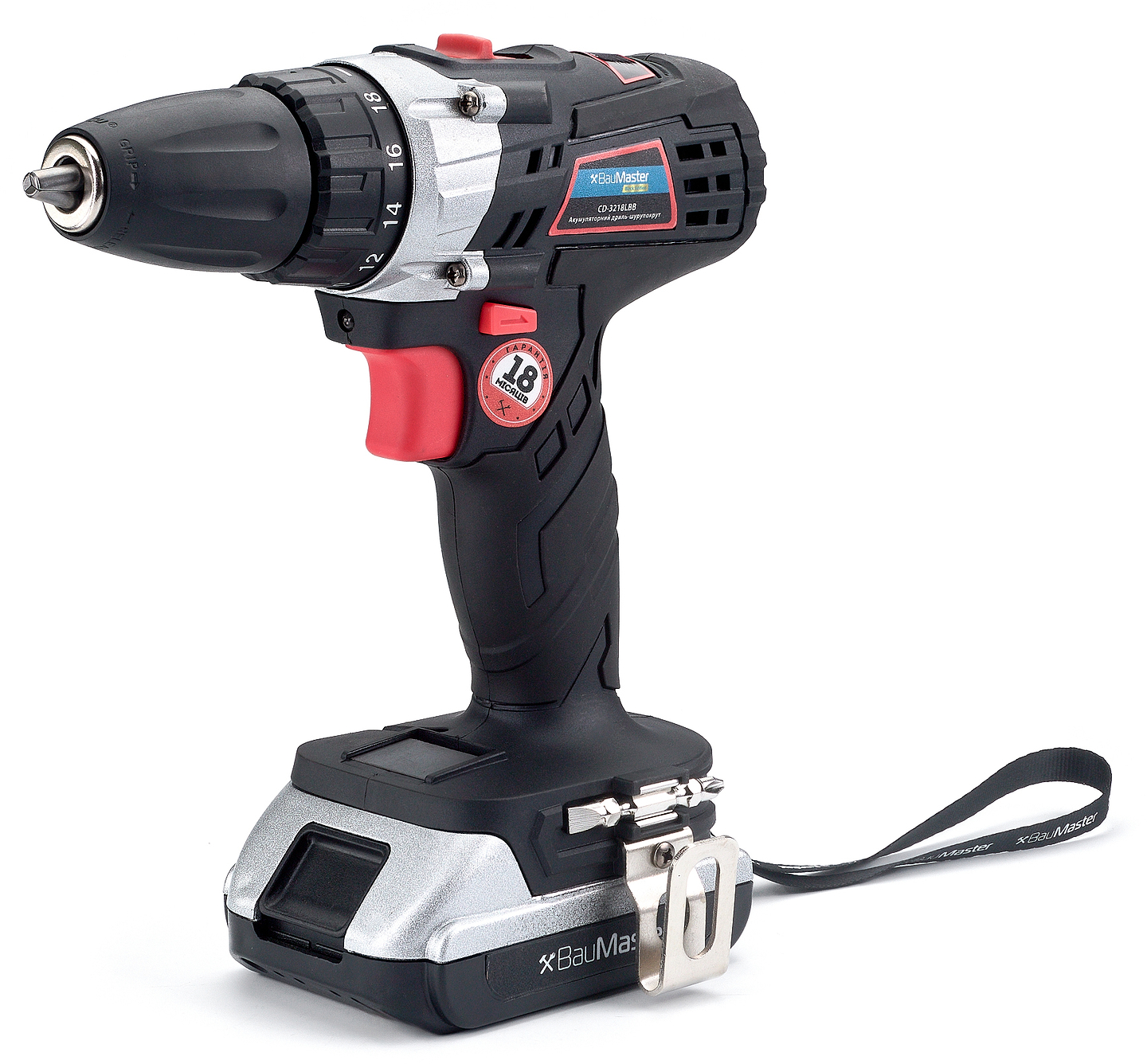 Дрель-шуруповерт BauMaster CD-3218LBB