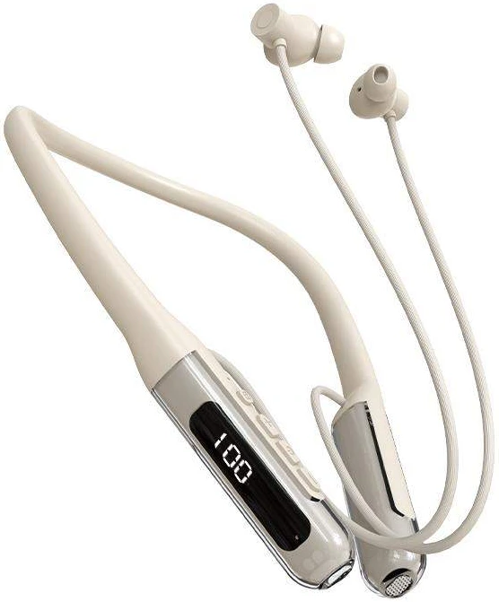 Наушники накладные беспроводные Bavin BH-67 Magnetic Sport HiFi White (BH-BH-67-OW)