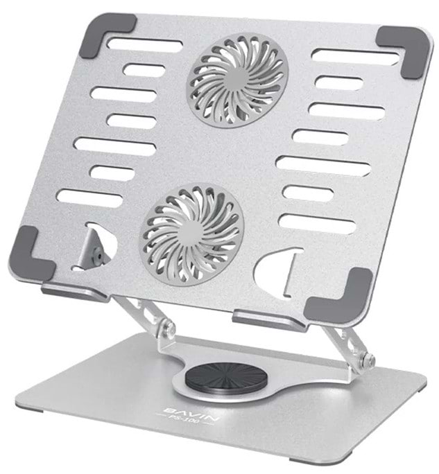 Подставка под ноутбук охлаждающая Bavin PS-100 POWERFOOL 3000RPM Silver (PS-100 SL)
