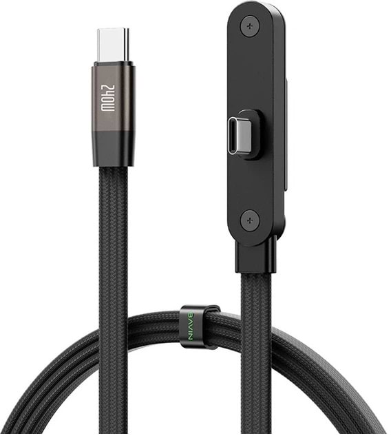 Кабель Bavin U-CB430-CC SUPER FAST CHARGING 240W Type-C/Type-C 1.2M Black (U-CB430-CC BK)