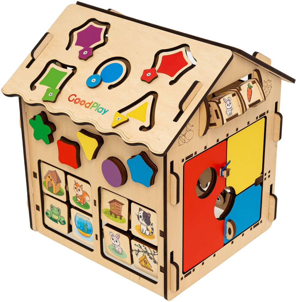 Бізіборд-будиночок GoodPlay "Веселі ігри" (BB-003) - Фото 1