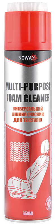 Очисник для авто NOWAX текстилю MULTI-PURPOSE FOAM CLEANER 650 мл (NX65000)