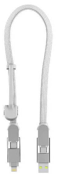 Кабель синхронизации данных Rolling Square 6in1, inCharge XL 30 см White (XLS02R) - Фото 1