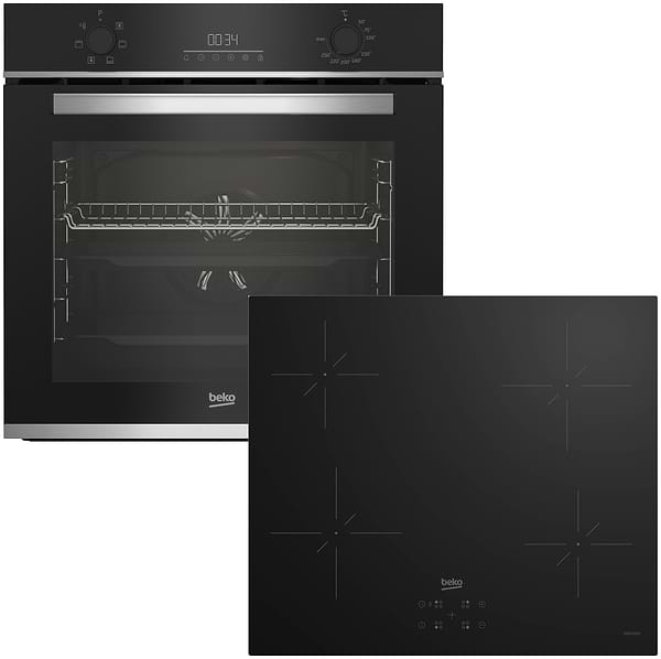 Фото - Комплект техники Beko Духовой шкаф + Варочная панель Beko BBIE133002XD + HII64400QT