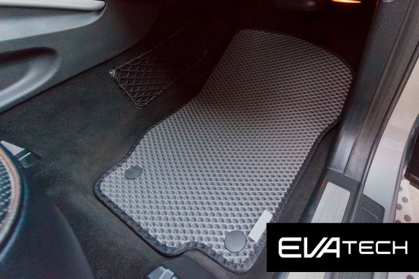 Фото - Килимки з екошкіри в салон авто передні EVAtech ECO для ML-Class (W164) Mercedes-Benz 2005-2011 2 покоління SUV EU (MB1800AD2MS4BBLB)