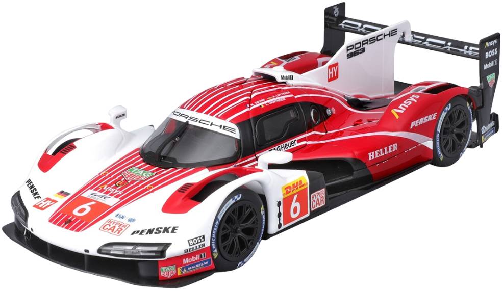 Коллекционная машинка 1:24 Bburago PORSCHE 963 (1:24) (18-28042)